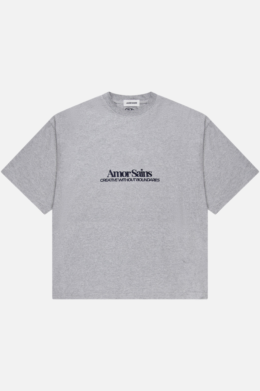 EMBROIDERED T-SHIRT GREY