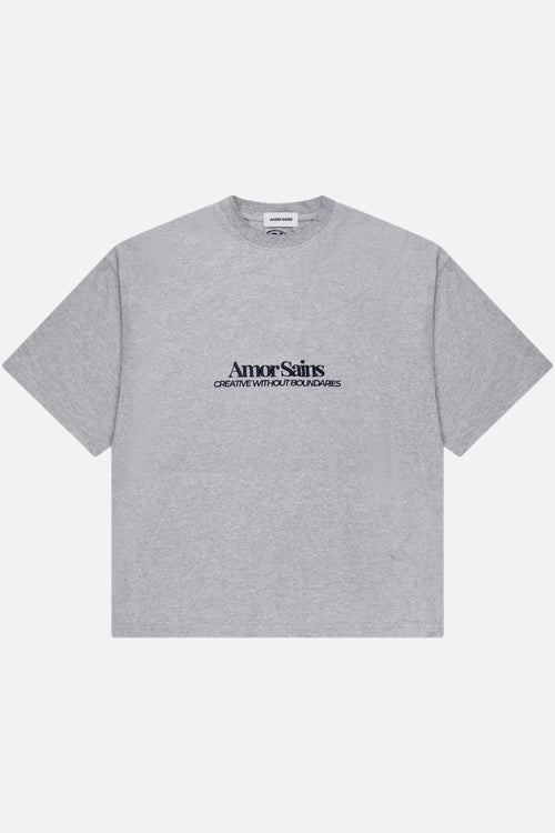 EMBROIDERED T-SHIRT GREY