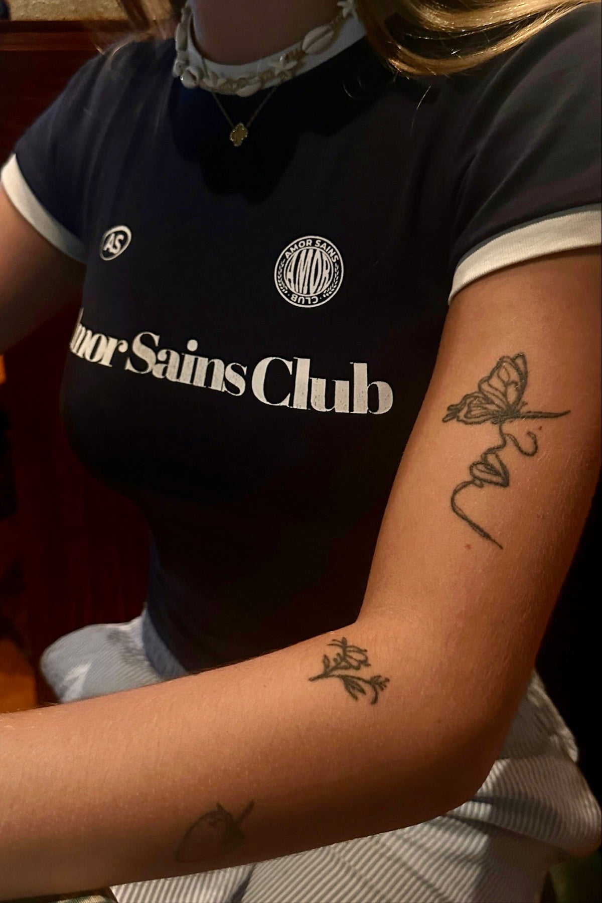 WOMAN T-SHIRT DARK BLUE