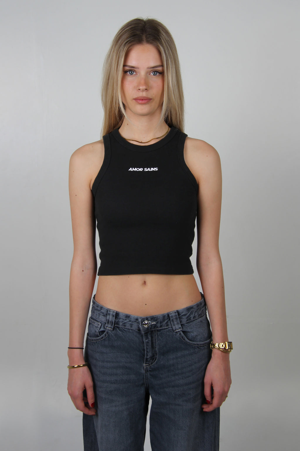 WOMAN TANK TOP BLACK