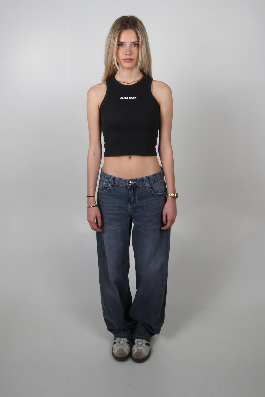 WOMAN TANK TOP BLACK