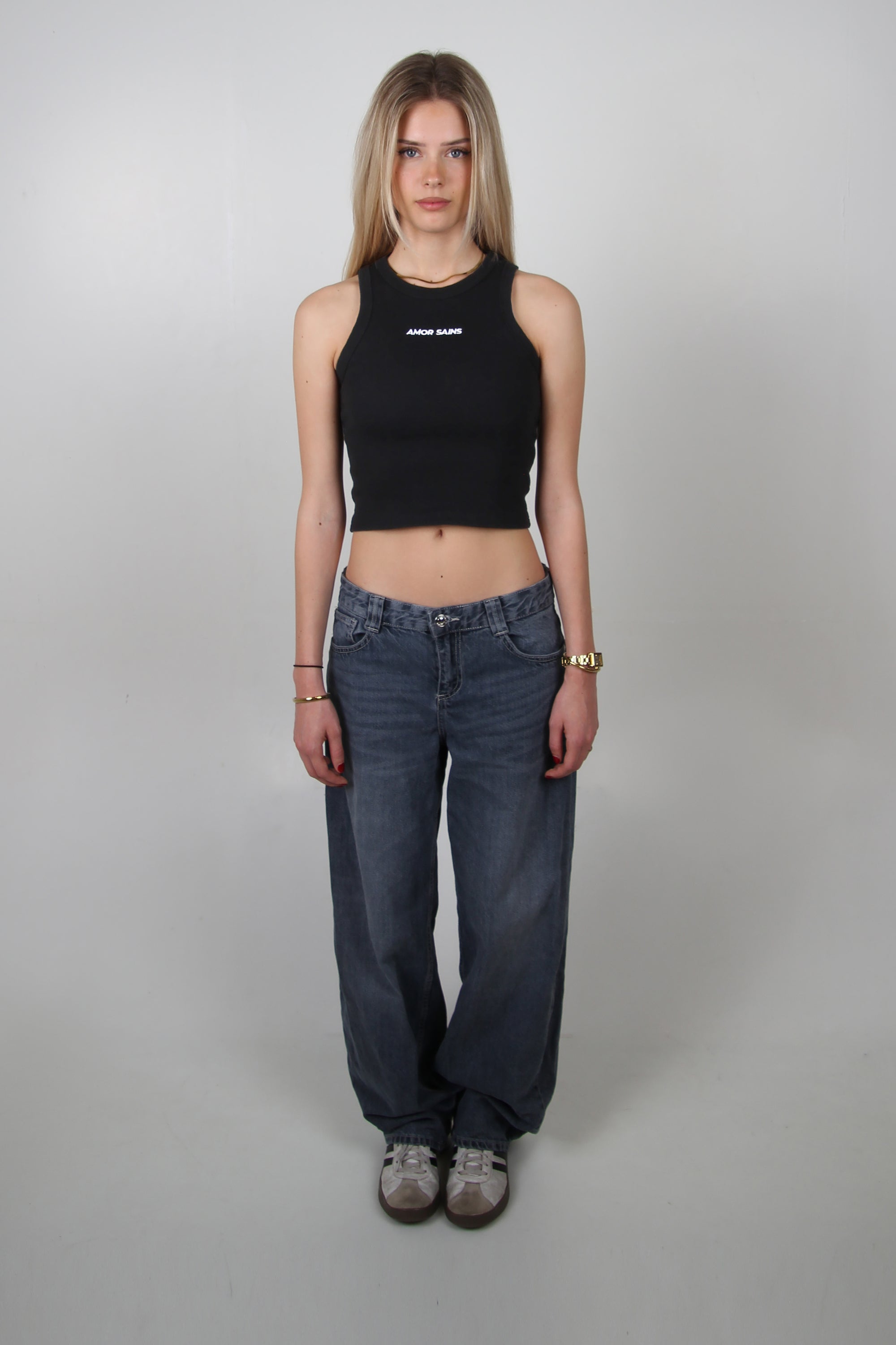 WOMAN TANK TOP BLACK