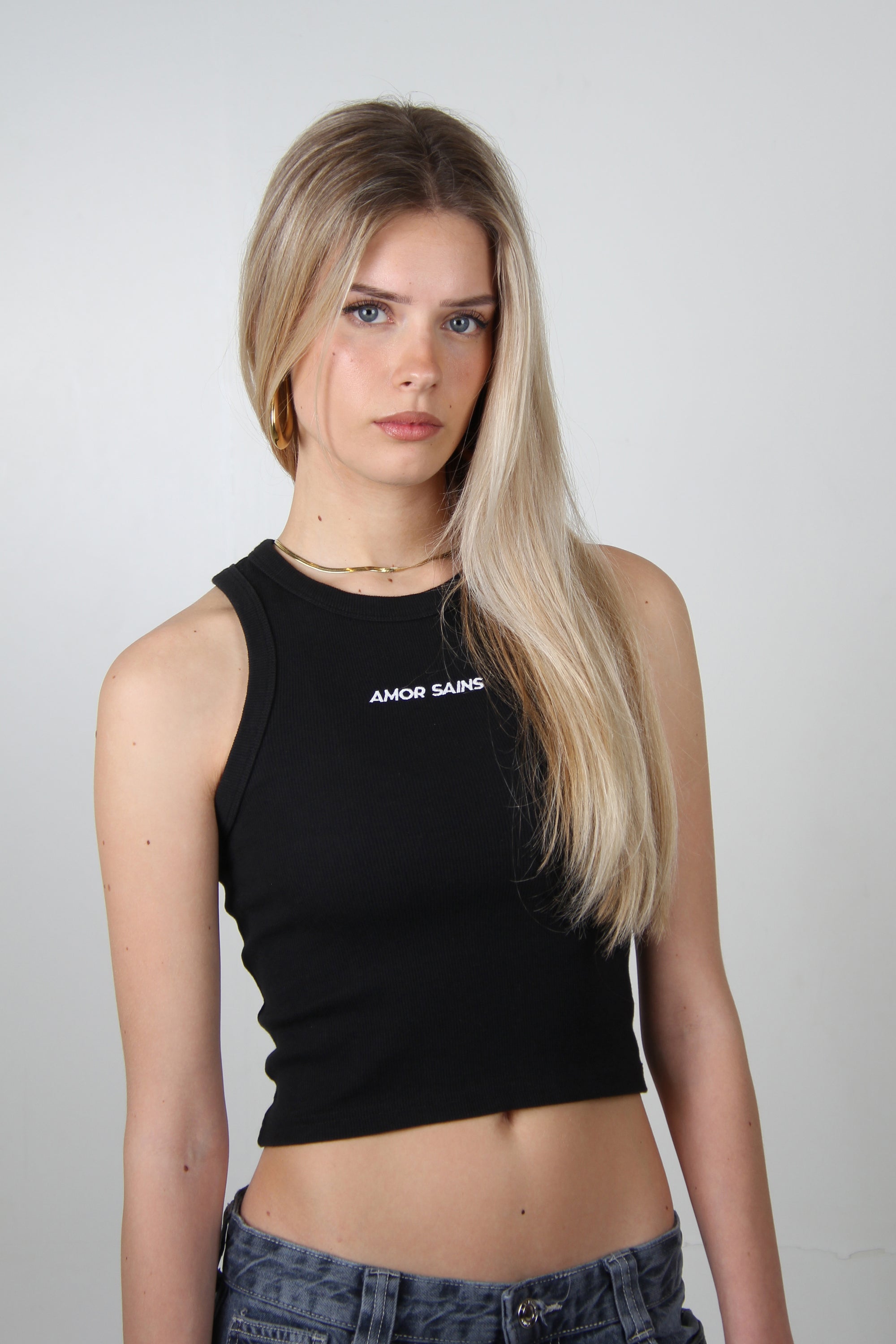 WOMAN TANK TOP BLACK