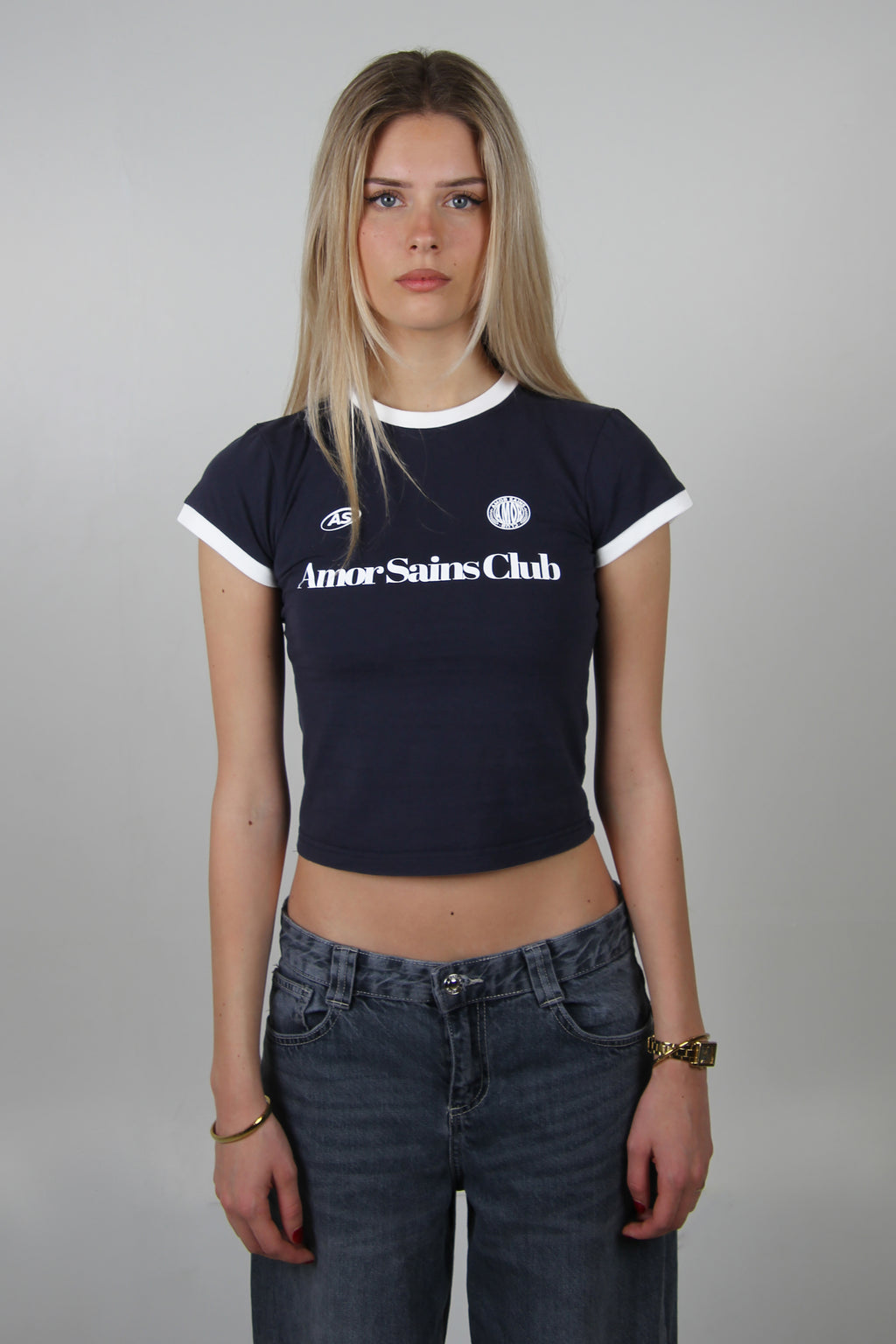 WOMAN T-SHIRT DARK BLUE