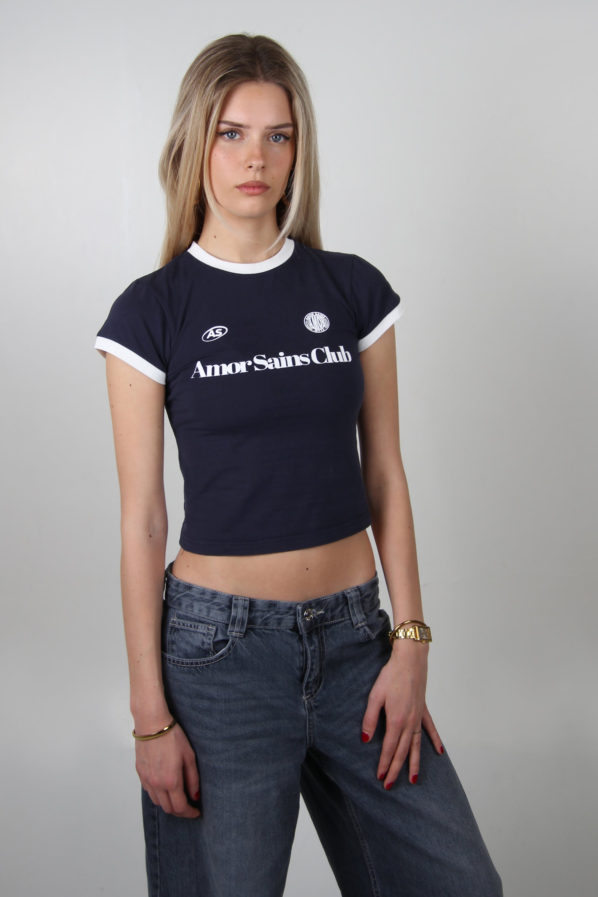 WOMAN T-SHIRT DARK BLUE