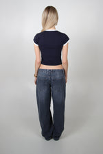 WOMAN T-SHIRT DARK BLUE thumb