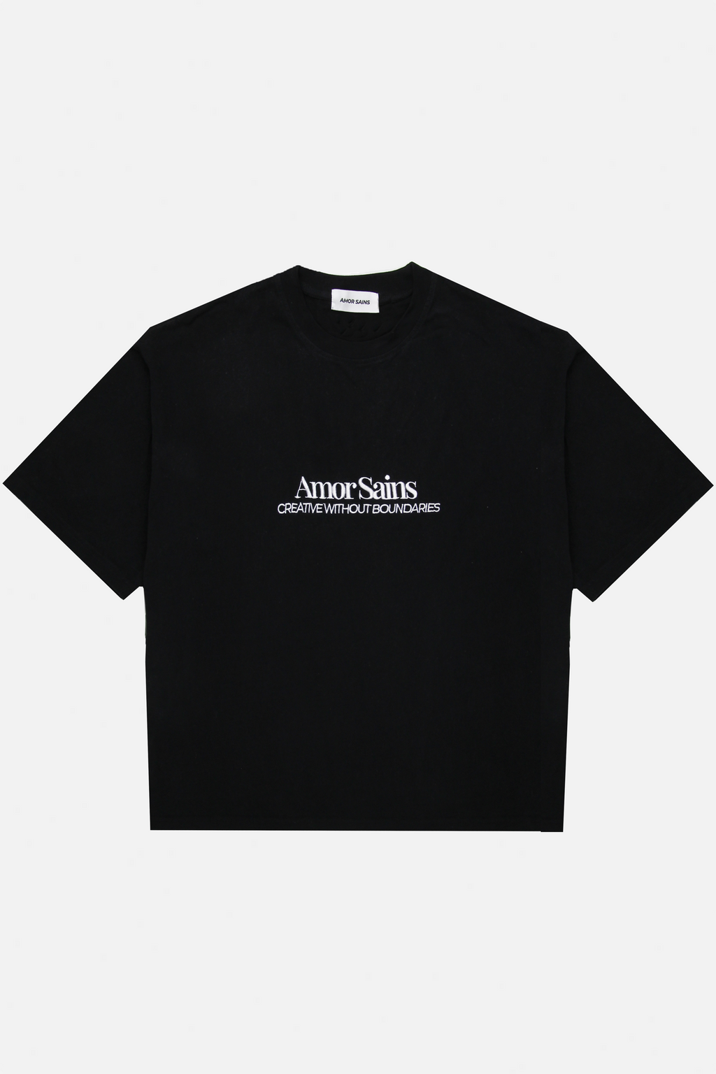 EMBROIDERED T-SHIRT BLACK